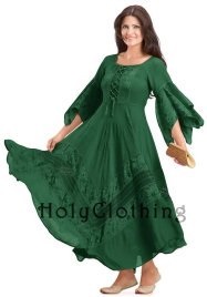 Green 'gypsy' dress - Holy Clothing
